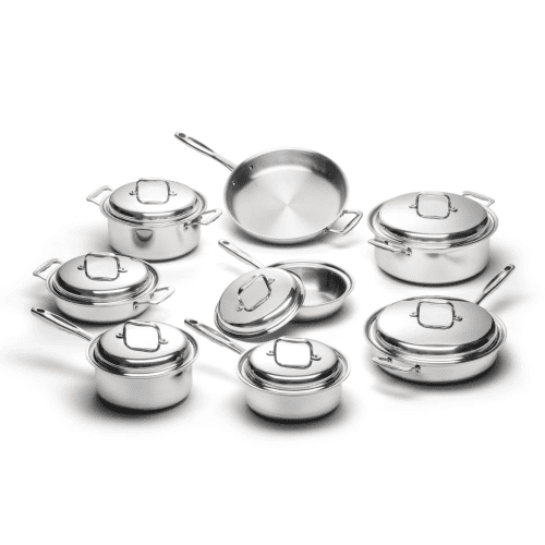 15 piece stainless steel cookware setHOVER