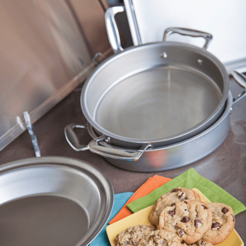 5 piece stainless steel bakeware set HOVERED