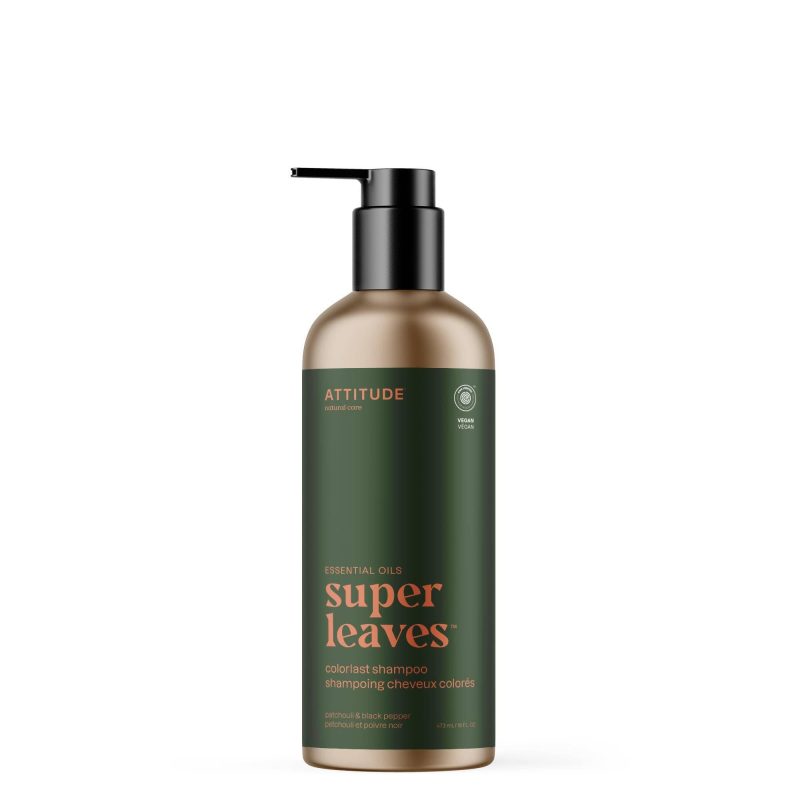 ATTITUDE Super Leaves Essential oil shampoo colorlast patchouli black pepper 19103 en main 473mL 2 c2811f05 b10f 4a5c 8659 028ec0a2e6ea