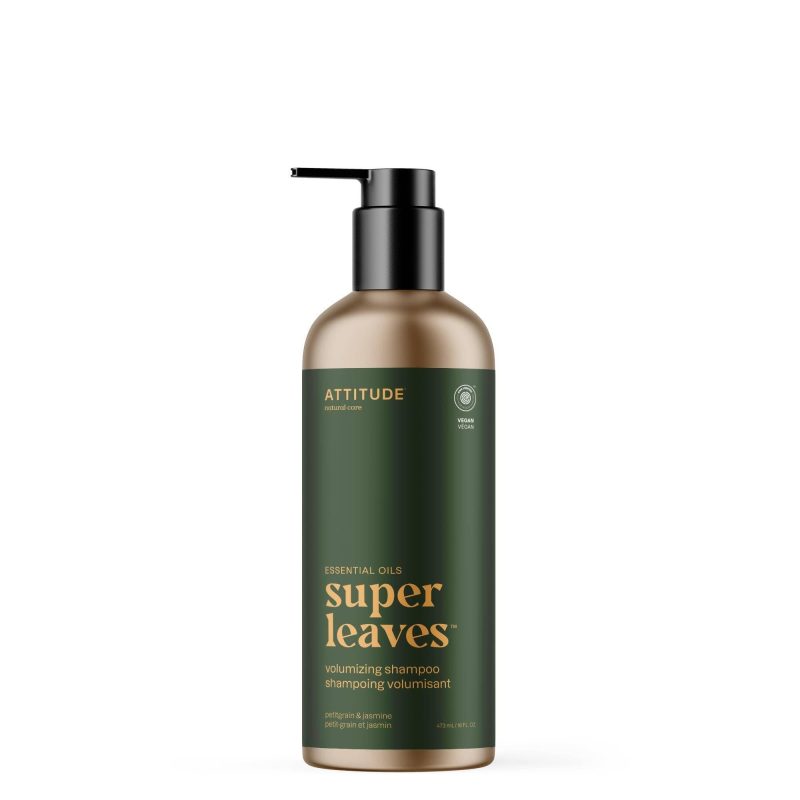 ATTITUDE Super Leaves Essential oil shampoo volumizing petitgrain jasmine 19101 en main 473mL 2 a07170b5 0ead 48e6 a5eb cf79d23083a8