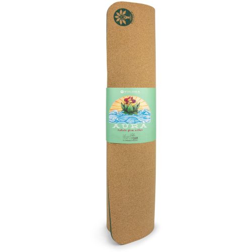 Aura Cork Yoga Mat Rolled