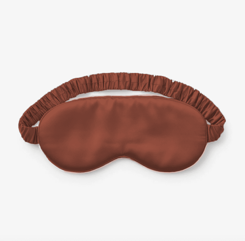 Eucalypso SIlk Eye Mask Terracotta