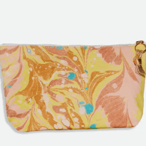 Handmade Marbled Canvas Pouch - Free Living Co