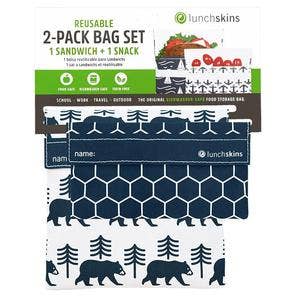 Reusable Sandwich Bag + Snack Bag 2-Pack Bundle - Free Living Co